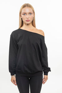 ALMA LONG TOP BLACK