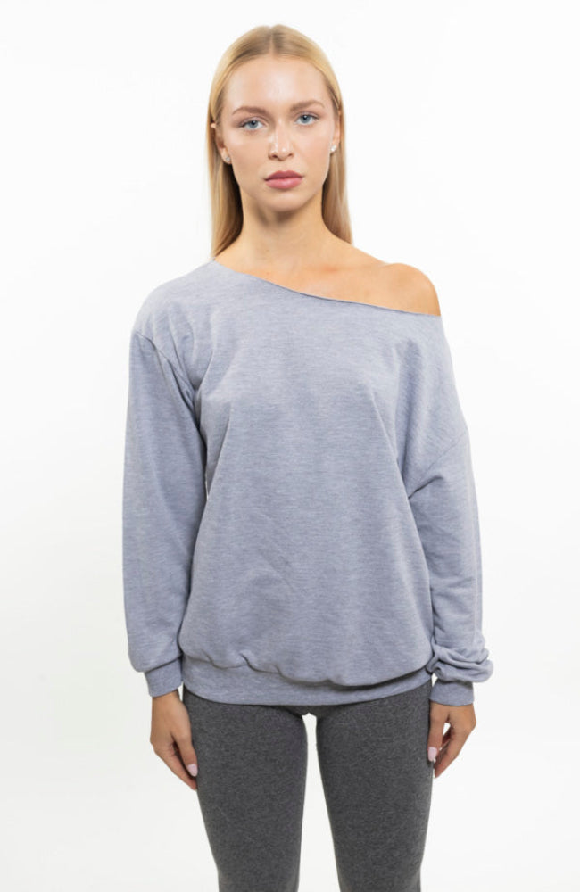 ALMA LONG TOP GREY