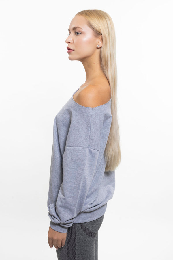 ALMA LONG TOP GREY