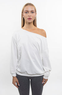 ALMA LONG TOP WHITE