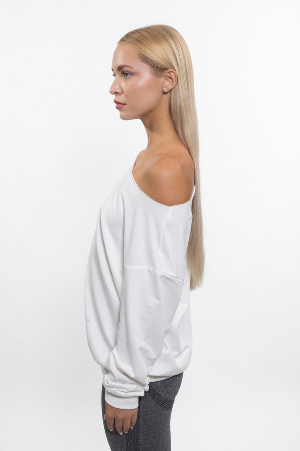 ALMA LONG TOP WHITE