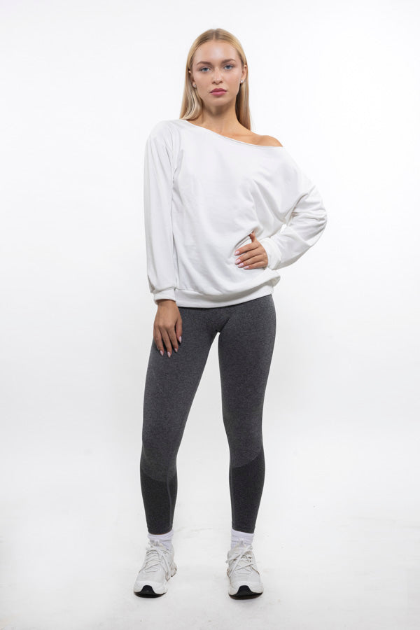 ALMA LONG TOP WHITE